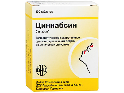 Гомеопатическое лекарственное средство от насморка Циннабсин